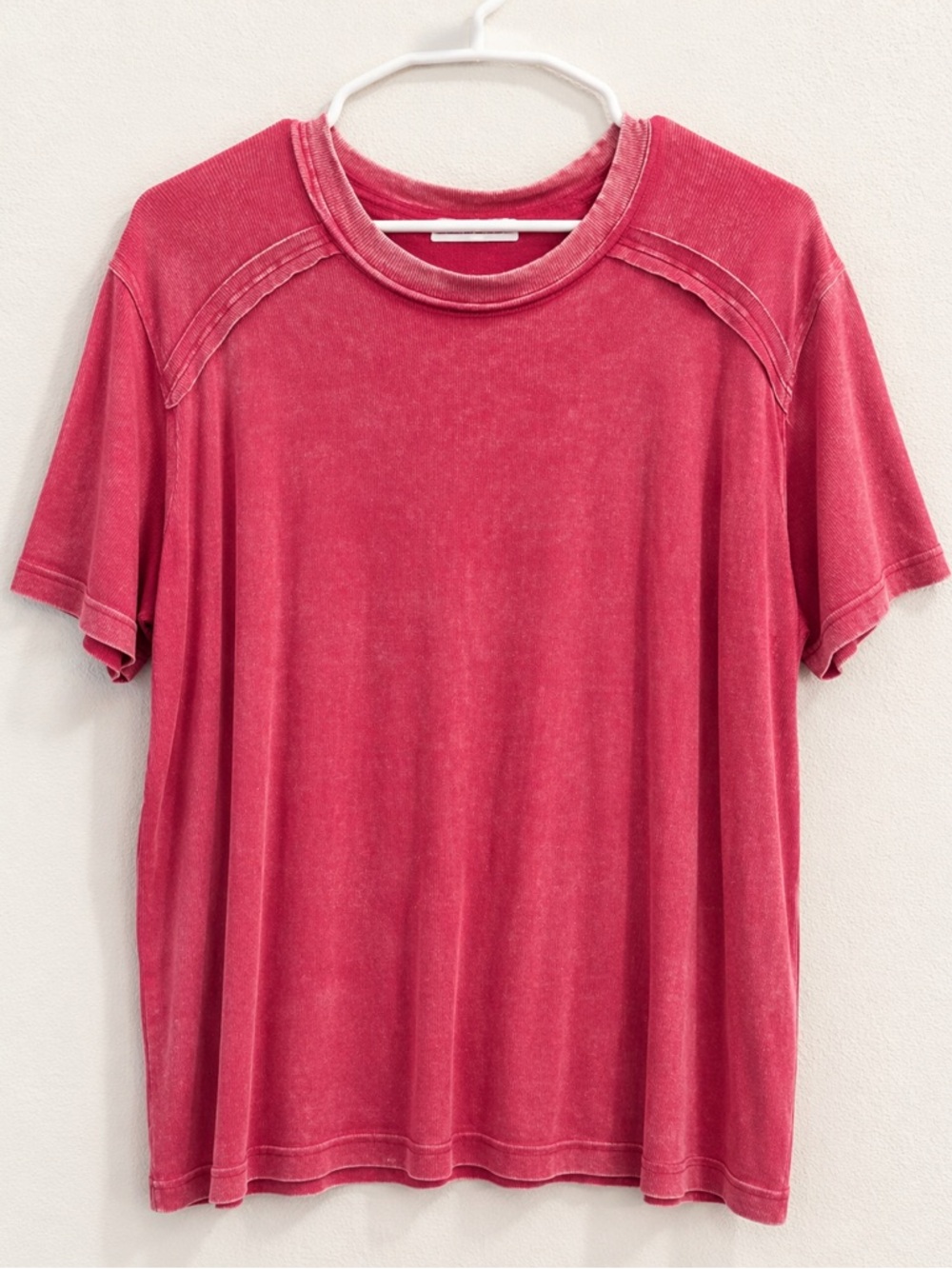 Women’s Washed Red Short Sleeve Tee